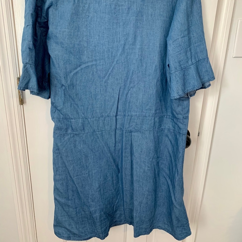 Curve Denim wrap dress